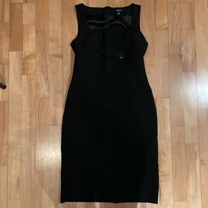Jacob 3/4 length Black Midi Sleeveless Dress